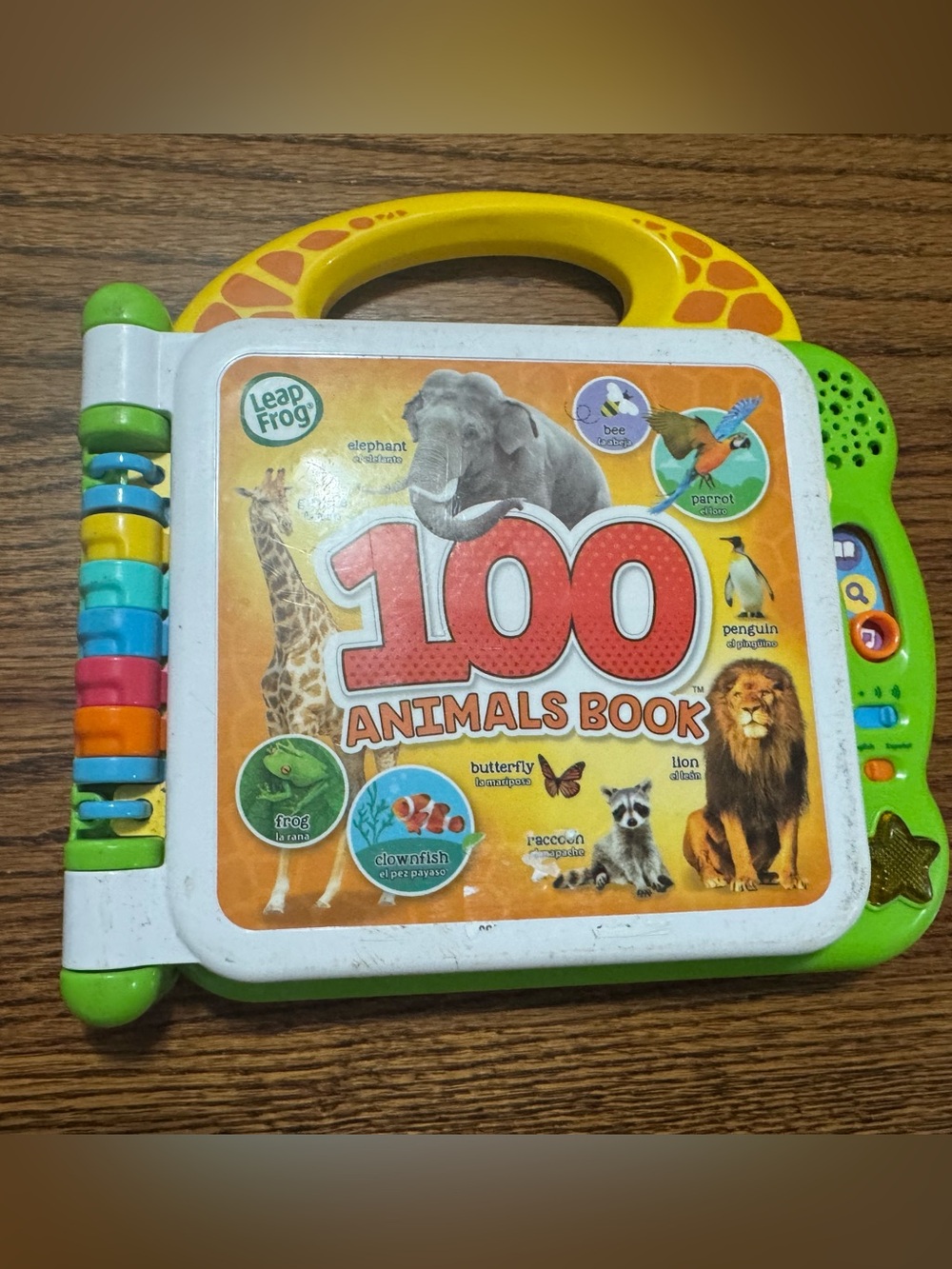 Leapfrog 100 Animals Book - Yellow/Green